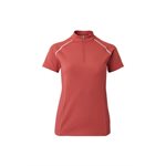 B VERTIGO ADARA WOMENS COOL TECH TRAINING SHIRT ZIP CORAL 10