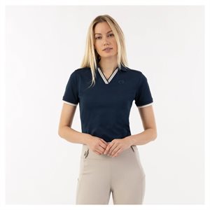 POLO ANKY FEMME DARK NAVY / BEIGE / BLANC