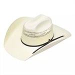 CHAPEAU DE COWBOY ARIAT CREME AVEC RUBAN NOIR BANGORA 