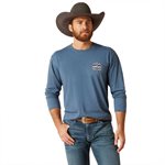 CHANDAIL HOMME ARIAT L / S GEO FILL SAILOR BLUE MEDIUM