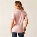 T-SHIRT ARIAT FEMME DOUBLE TROUBLE ROSE LARGE