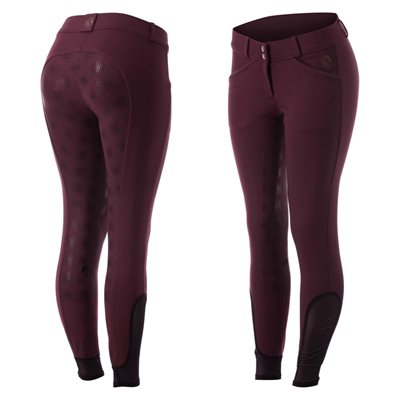 EQUINAVIA ASTRID WOMENS FS BREECHES FIG PURPLE SZ 24