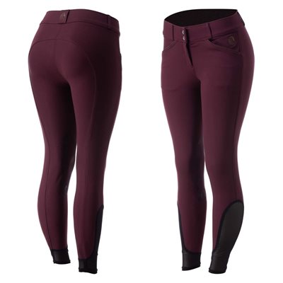 EQUINAVIA ASTRID WOMENS KP BREECHES FIG PURPLE SZ 28