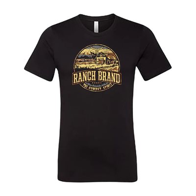 RANCH BRAND T-SHIRT MEN BLACK SZ. XL