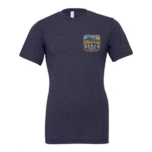 RANCH BRAND T-SHIRT MEN BLUE GREY 