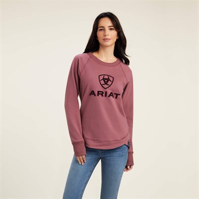 SWEATSHIRT ARIAT FEMME BENICIA WILD GINGER GR.MEDIUM