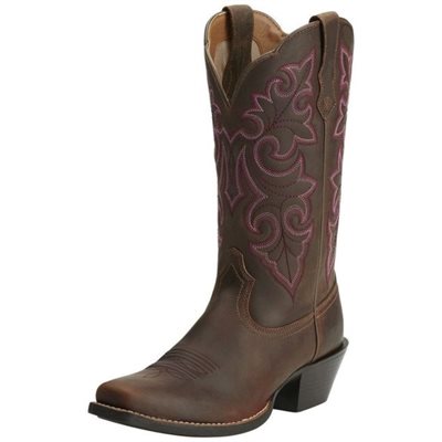 BOTTES WESTERN ARIAT ROUND UP SQUARE TOE BRUN GR.6.5B