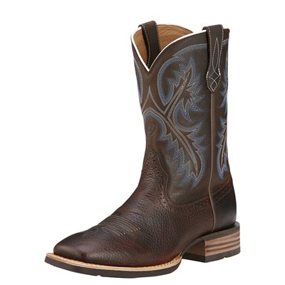 BOTTES WESTERN ARIAT HOMME QUICKDRAW BROWN OILED ROWDY 11EE