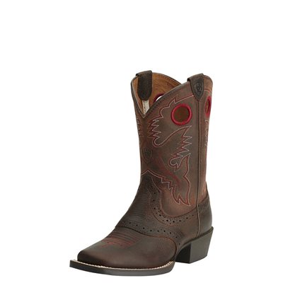 BOTTES WESTERN ARIAT ENFANT ROUGHSTOCK WTS BRUN GR.5