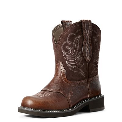 BOTTES WESTERN ARIAT FEMME FATBABY HERITAGE DAPPER BRUN GR.6