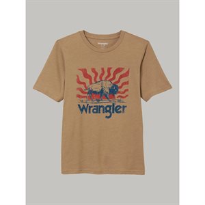 TSHIRT GARCON WRANGLER BISON BEIGE 