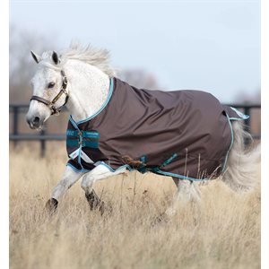 AMIGO BRAVO 12 PONY TURNOUT RAIN SHEET EXCALIBUR / AQUA TURQ. 