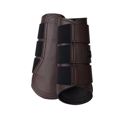 HORZE NEOPRENE LINED BRUSHING BOOTS BROWN COB