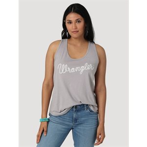 WRANGLER TANK ROPE LOGO WHITE BEIGE 