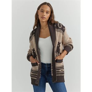 CARDIGAN TRICOT WRANGLER FEMME DESERT BEIGE / BRUN 