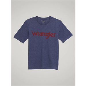 T-SHIRT WRANGLER KID NAVY / RED 