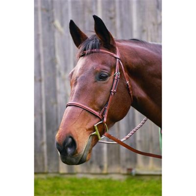 HENRI DE RIVEL BRIDLE ADVANCE PLAIN BLACK HORSE