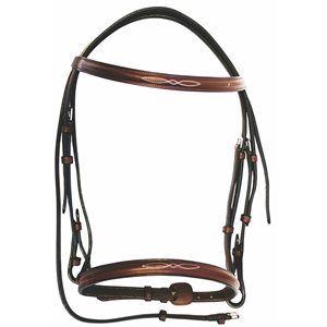 HENRI DE RIVEL BRIDLE FANCY RAISED OAKBARK