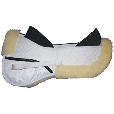 SHEEPSKIN HALF PAD CORRECTION WHITE / NATURAL LARGE