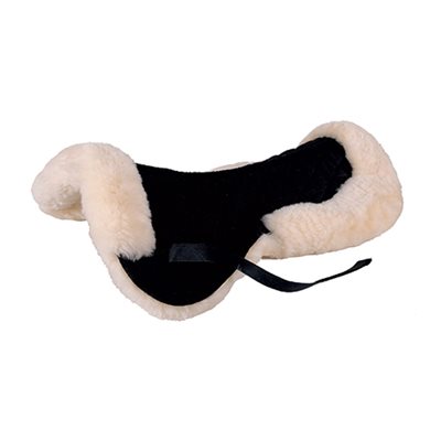 BLACK HALF PAD WITH SHEEPSKIN SIZE : FULL JACKS