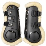 BACK ON TRACK AIRFLOW FUR TENDON BOOT BLACK LARGE / FULL