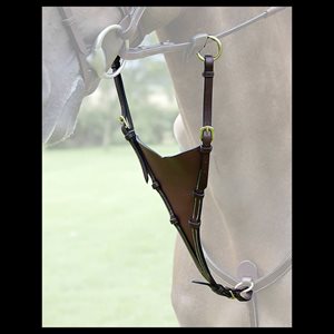 DY'ON RUNNING MARTINGALE ATTACHEMENT SOFT LEATHER BROWN COB