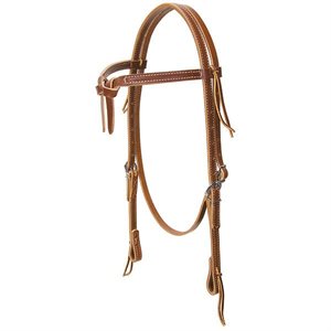 DELUXE LATIGO LEATHER KNOTTED BROWBAND HEADSTALL