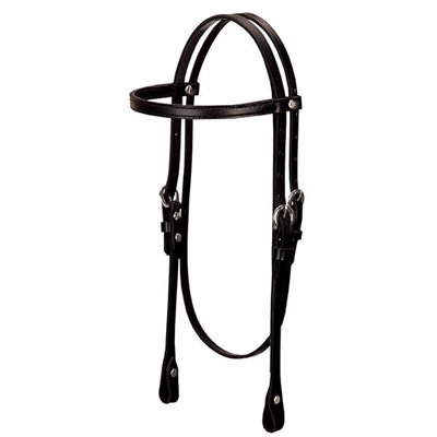 HEADSTALL BROWBAND BLACK