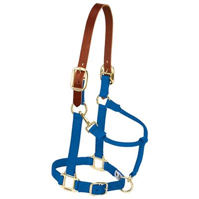 HALTER LARGE BREAKAWAY BLUE LEATHER CROWN