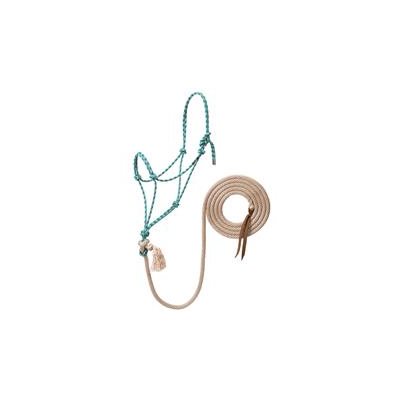 HALTER AND LEAD WEAVER 12' TURQUOISE / GREY / TAN