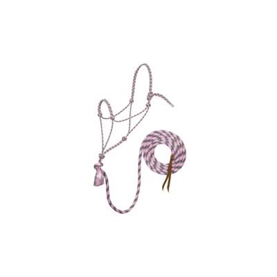 HALTER AND LEAD WEAVER 12' PINK / GREY / LAVANDER / SILVER