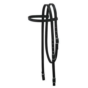 HEADSTALL EN NYLON NOIR WEAVER GR. CHEVAL