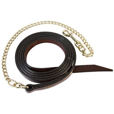 LAISSE EN CUIR 24" BP CHAIN 6"