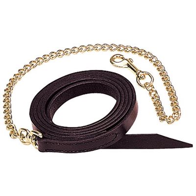 LAISSE EN CUIR 30" BP CHAIN 8"