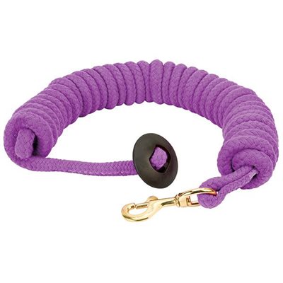 LONGE EN COTTON 25' RONDE MAUVE