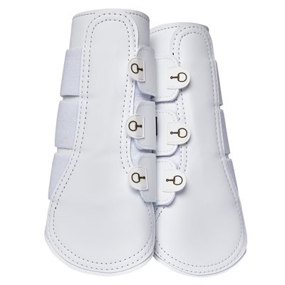 HORZE NEOPRENE LINED BRUSHING BOOTS WHITE FULL