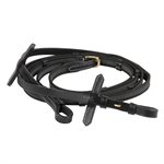 HORZE SION BRIDLE FANCY STITCH FLASH WITH REINS BLACK FULL