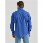 CHEMISE WRANGLER HOMME SNAP BLEU A CARREAU SMALL