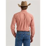 CHEMISE WRANGLER HOMME GEORGES STRAIT SIENNA ORANGE SMALL