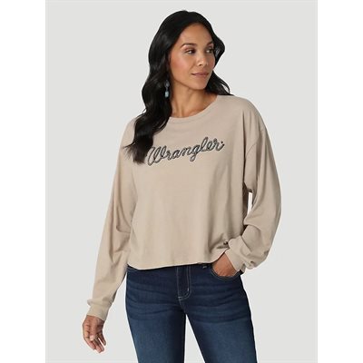 WRANGLER LS WOMAN CROP BEIGE LARGE