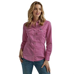 WRANGLER WOMAN SHIRT RASPBERRY DIAMOND