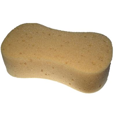 SMALL TAN BATH SPONGE (PEANUT)