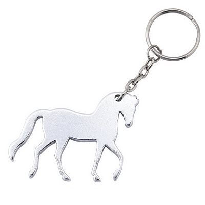 PORTE CLÉ CHEVAL ARGENT