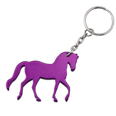 PORTE CLÉ CHEVAL MAUVE