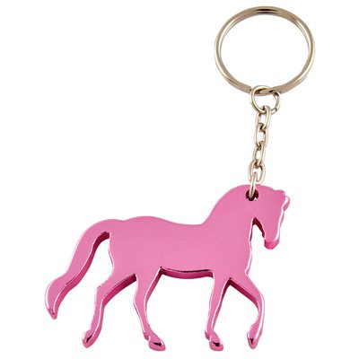 PORTE CLÉ CHEVAL ROSE