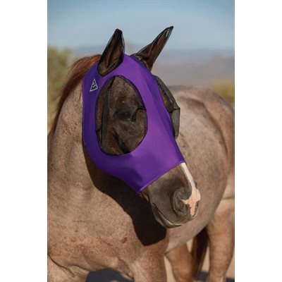 MASQUE A MOUCHE PROF.CHOICE LYCRA MAUVE GR.CHEVAL