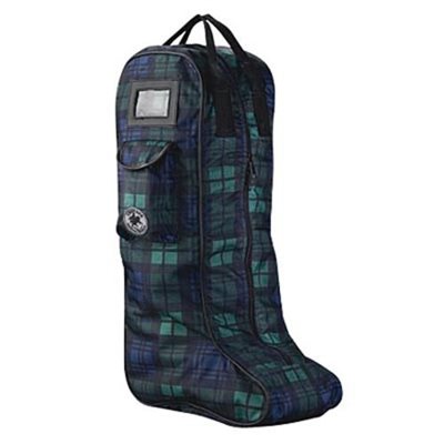 SAC A BOTTES HAUTES A CARREAUX VERT / MARINE CENTAUR