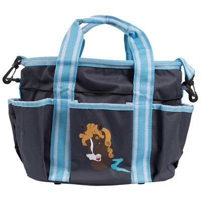 SAC A GROOMING HORZE GRIS ET BLEU SANS BROSSES