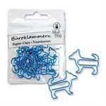 BLUE DOG SHAPE PAPER CLIP (10)