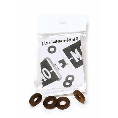 T-LOCKS-SET OF 8 BROWN 